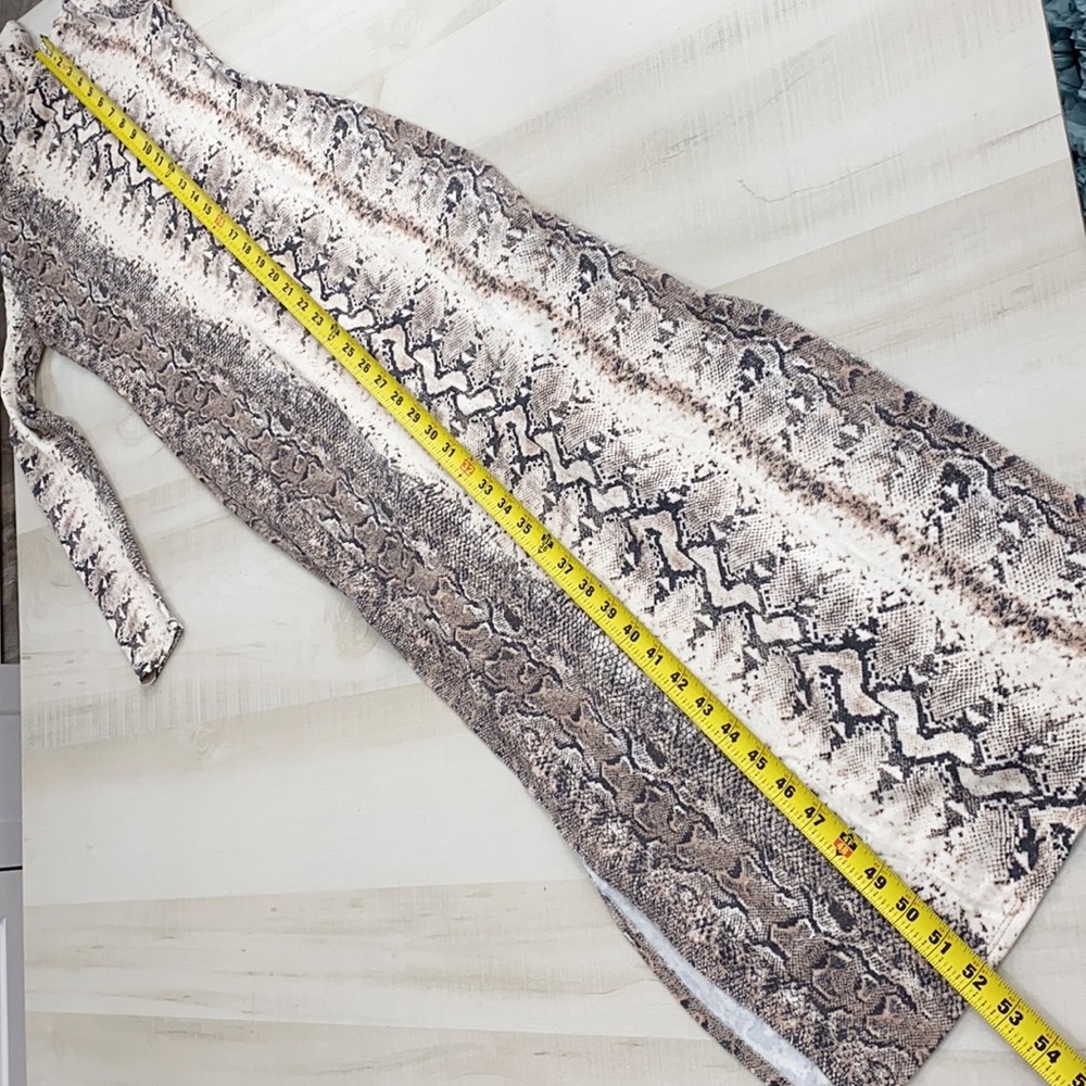 GENERATION LOVE SnakeSkin Mock Neck Bodycon Maxi - Picture 10 of 14